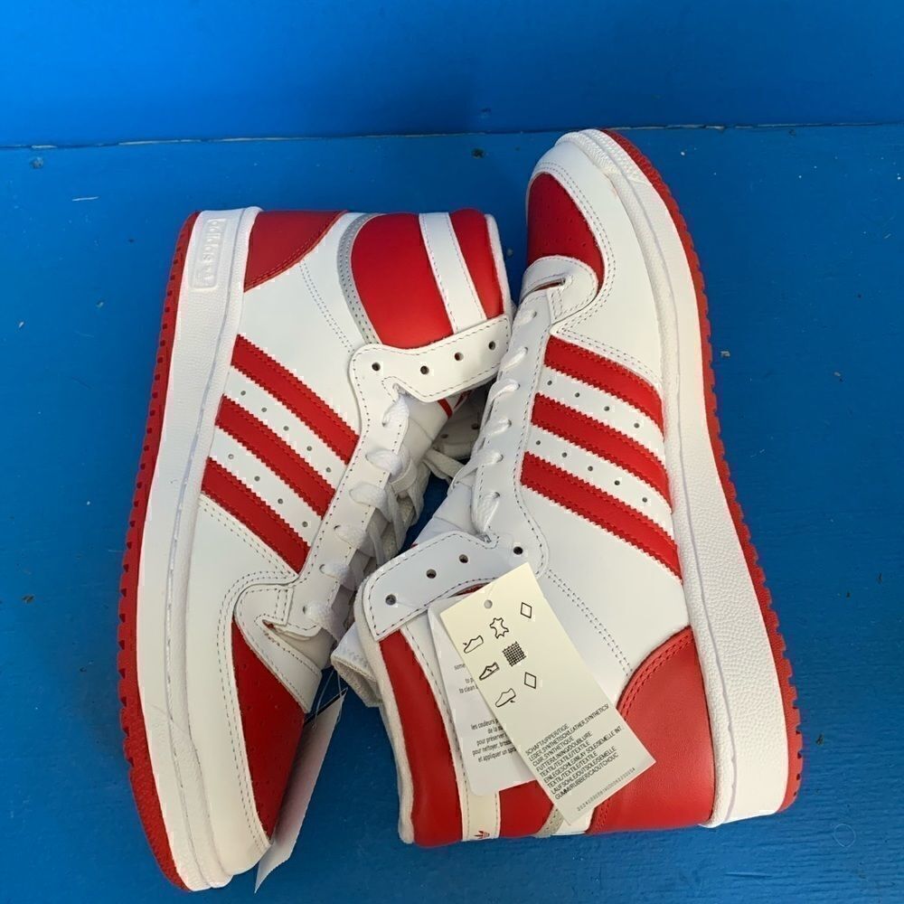 adidas Top Ten RB White Scarlet Red FV4925 Men's Basketball Sneakers Size 11 - Picture 7 of 12